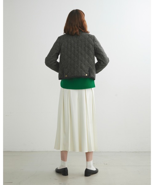 Traditional Weatherwear(トラディショナルウェザーウェア)の「【HEAT TWEED】ARKLEY/アークリー(ノーカラージャケット・レディース・ブラック系その他/グレー系その他・36/34)」の7枚目の写真