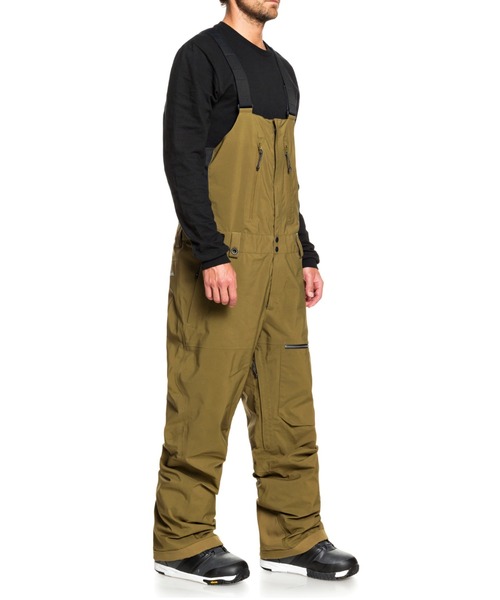 Quiksilver（クイックシルバー）の「ALTOSTRATUS 2L GORE-TEX BIB/クイックシルバースキースノーボードゴアテックスビブパンツ（その他パンツ・メンズ・ブラック/カーキ・SMALL/X-LARGE）」の2枚目の写真
