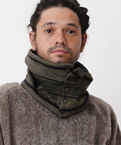 EGO TRIPPING(エゴトリッピング)の「mko9941-ARROWHEAD NECKWARMER ネックウォーマー(ネックウォーマー/スヌード・メンズ・チャコール/サンドベージュ・FREE)」の2枚目の写真
