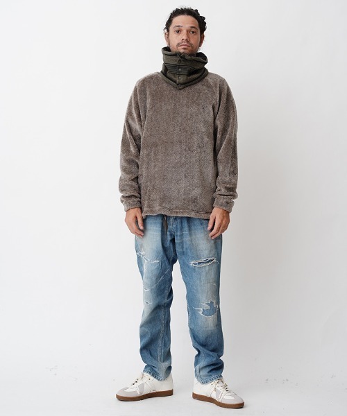 EGO TRIPPING(エゴトリッピング)の「mko9941-ARROWHEAD NECKWARMER ネックウォーマー(ネックウォーマー/スヌード・メンズ・チャコール/サンドベージュ・FREE)」の5枚目の写真