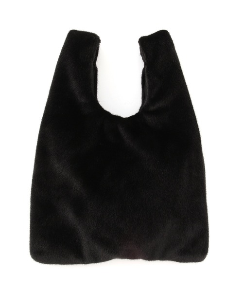 ADAM ET ROPE'（アダムエロペ）の「フェイクファートートバッグ（トートバッグ・レディース・ブラック/ライトグリーン・FREE）」の8枚目の写真