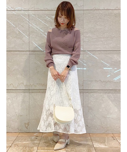 dazzlin(ダズリン)の「レースマーメイドスカート(スカート・レディース・ブラック/ベージュ/オフホワイト・SMALL/MEDIUM)」の14枚目の写真