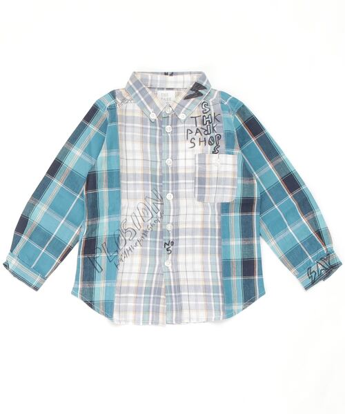 【SHIPS KIDS別注】THE PARK SHOP:ペインティング シャツ(95～135cm)