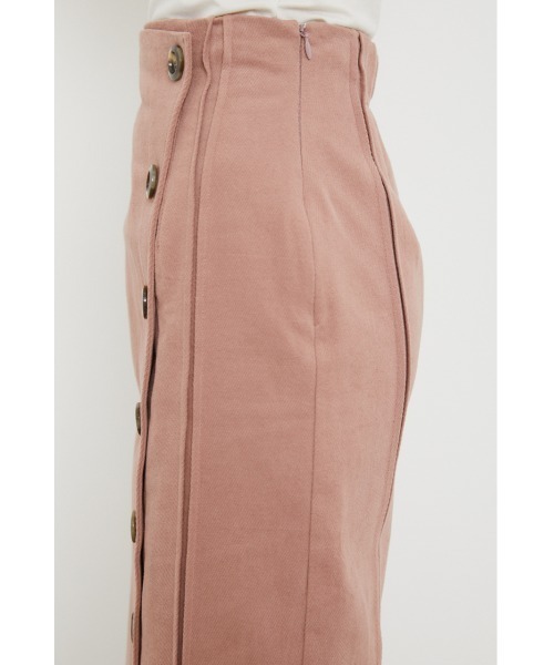 rienda（リエンダ）の「フロントボタンタックポイントスカート（スカート・レディース・ブラック/ピンク/ベージュ・MEDIUM/SMALL）」の14枚目の写真