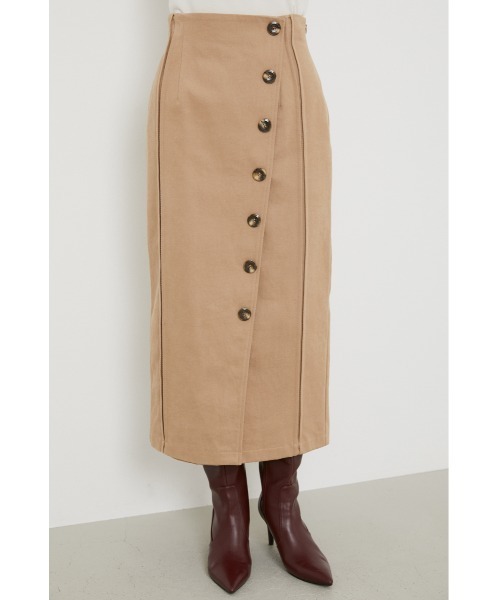 rienda（リエンダ）の「フロントボタンタックポイントスカート（スカート・レディース・ブラック/ピンク/ベージュ・MEDIUM/SMALL）」の19枚目の写真