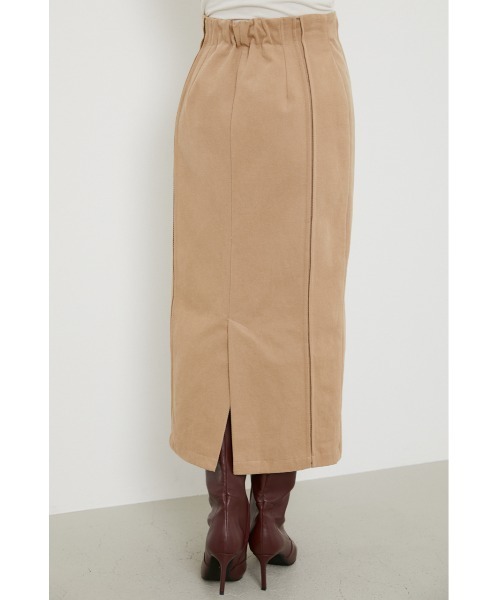 rienda（リエンダ）の「フロントボタンタックポイントスカート（スカート・レディース・ブラック/ピンク/ベージュ・MEDIUM/SMALL）」の6枚目の写真