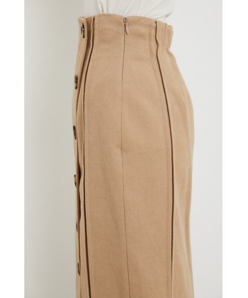 rienda（リエンダ）の「フロントボタンタックポイントスカート（スカート・レディース・ブラック/ピンク/ベージュ・MEDIUM/SMALL）」の17枚目の写真