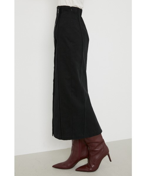 rienda（リエンダ）の「フロントボタンタックポイントスカート（スカート・レディース・ブラック/ピンク/ベージュ・MEDIUM/SMALL）」の15枚目の写真