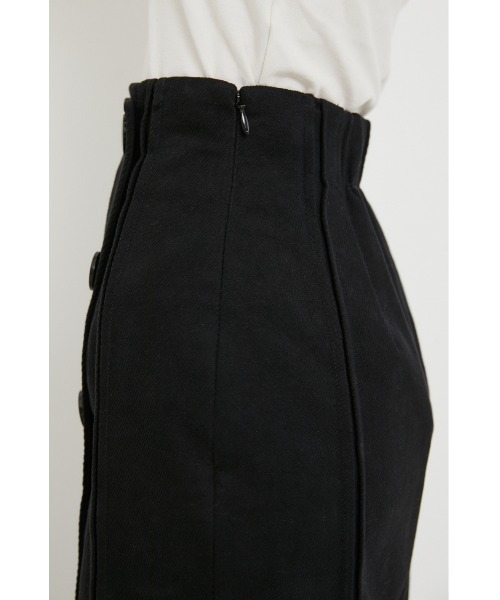 rienda（リエンダ）の「フロントボタンタックポイントスカート（スカート・レディース・ブラック/ピンク/ベージュ・MEDIUM/SMALL）」の11枚目の写真