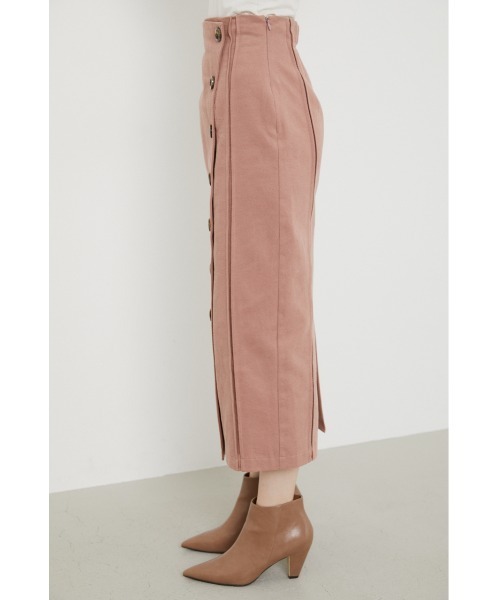 rienda（リエンダ）の「フロントボタンタックポイントスカート（スカート・レディース・ブラック/ピンク/ベージュ・MEDIUM/SMALL）」の16枚目の写真