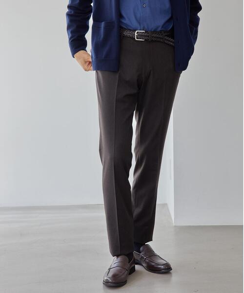 green label relaxing（グリーンレーベルリラクシング）の「サキソニー無地 MAGICOMFORT スラックス -ウォッシャブル・ストレッチ・アジャスター-（スラックス・メンズ・ダークブラウン/グレー/ダークグレー・S/M/L/XL/XS）」の3枚目の写真