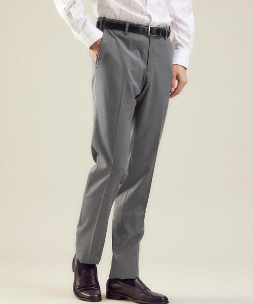 green label relaxing（グリーンレーベルリラクシング）の「サキソニー無地 MAGICOMFORT スラックス -ウォッシャブル・ストレッチ・アジャスター-（スラックス・メンズ・ダークブラウン/グレー/ダークグレー・S/M/L/XL/XS）」の2枚目の写真