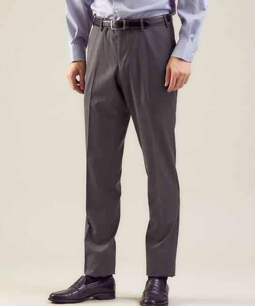 green label relaxing（グリーンレーベルリラクシング）の「サキソニー無地 MAGICOMFORT スラックス -ウォッシャブル・ストレッチ・アジャスター-（スラックス・メンズ・ダークブラウン/グレー/ダークグレー・S/M/L/XL/XS）」の12枚目の写真