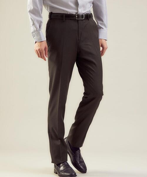 green label relaxing（グリーンレーベルリラクシング）の「サキソニー無地 MAGICOMFORT スラックス -ウォッシャブル・ストレッチ・アジャスター-（スラックス・メンズ・ダークブラウン/グレー/ダークグレー・S/M/L/XL/XS）」の10枚目の写真