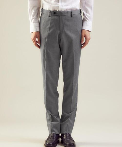 green label relaxing（グリーンレーベルリラクシング）の「サキソニー無地 MAGICOMFORT スラックス -ウォッシャブル・ストレッチ・アジャスター-（スラックス・メンズ・ダークブラウン/グレー/ダークグレー・S/M/L/XL/XS）」の4枚目の写真