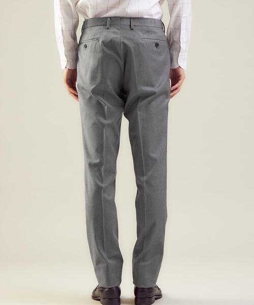 green label relaxing（グリーンレーベルリラクシング）の「サキソニー無地 MAGICOMFORT スラックス -ウォッシャブル・ストレッチ・アジャスター-（スラックス・メンズ・ダークブラウン/グレー/ダークグレー・S/M/L/XL/XS）」の9枚目の写真