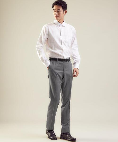 green label relaxing（グリーンレーベルリラクシング）の「サキソニー無地 MAGICOMFORT スラックス -ウォッシャブル・ストレッチ・アジャスター-（スラックス・メンズ・ダークブラウン/グレー/ダークグレー・S/M/L/XL/XS）」の8枚目の写真