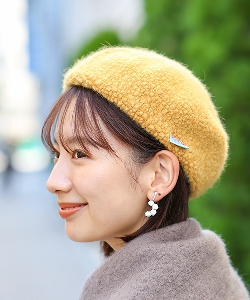 チチカカ（チチカカ）の「ぽこぽこベレー帽（ハンチング/ベレー帽・レディース・グリーン/パープル/イエロー・FREE）」の3枚目の写真