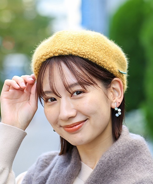 チチカカ（チチカカ）の「ぽこぽこベレー帽（ハンチング/ベレー帽・レディース・グリーン/パープル/イエロー・FREE）」の10枚目の写真