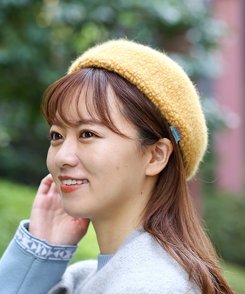 チチカカ（チチカカ）の「ぽこぽこベレー帽（ハンチング/ベレー帽・レディース・グリーン/パープル/イエロー・FREE）」の12枚目の写真