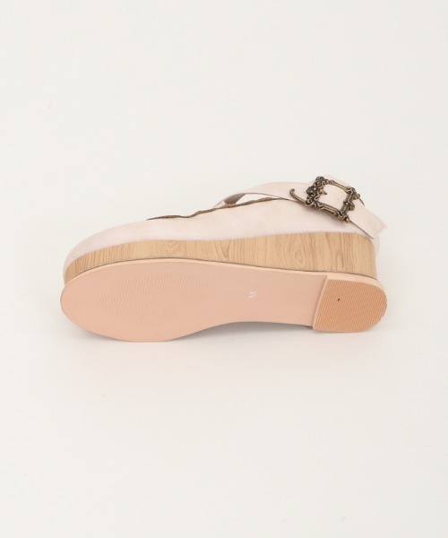 axes femme(アクシーズファム)の「クロスベルトウエッジパンプス(パンプス・レディース・ブラック/ベージュ・MEDIUM/LARGE)」の11枚目の写真