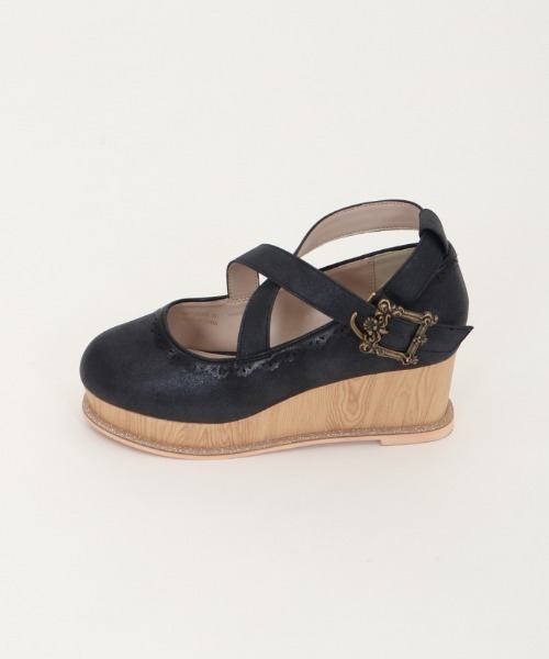axes femme(アクシーズファム)の「クロスベルトウエッジパンプス(パンプス・レディース・ブラック/ベージュ・MEDIUM/LARGE)」の13枚目の写真