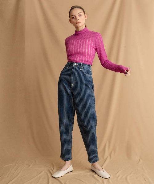 Levi's（リーバイス）の「Levi's(R) RED HIGH LOOSE TAPER CHANGE STRIPES（デニムパンツ・レディース・ダークインディゴブルー・24inch/28inch/23inch/25inch/30inch/29inch/26inch/27inch）」の13枚目の写真