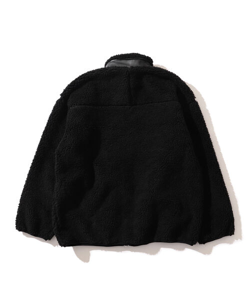 BEAMS LIGHTS（ビームスライツ）の「BEAMS LIGHTS / シープレザー ボアフリース ブルゾン 21（ブルゾン・メンズ・ベージュ/ブラック・SMALL/MEDIUM/LARGE）」の6枚目の写真