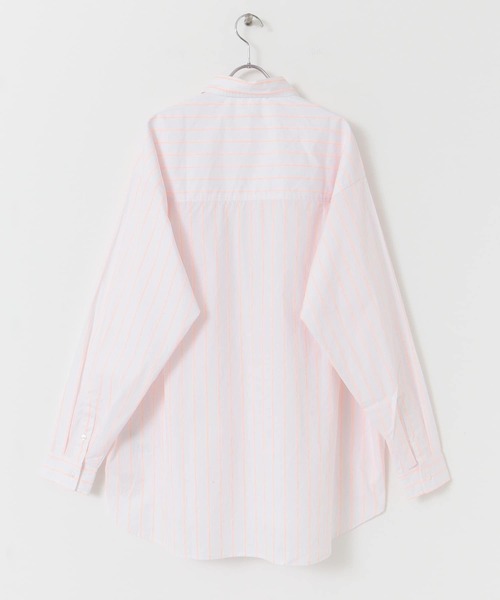 URBAN RESEARCH（アーバンリサーチ）の「GOODBETTERBEST　ネオンストライプシャツ（シャツ/ブラウス・メンズ・グリーン/オレンジ・1/2）」の12枚目の写真