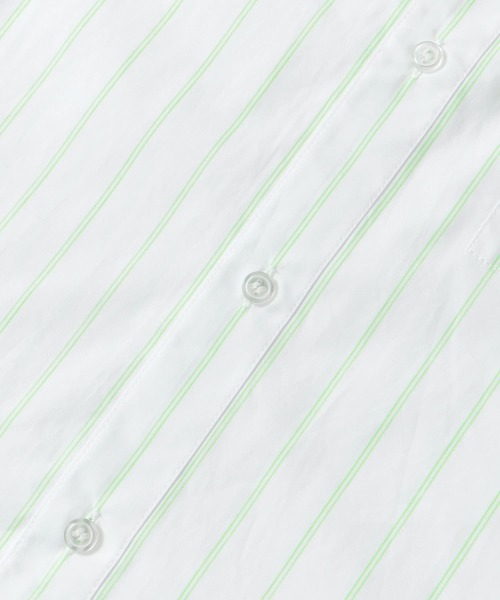 URBAN RESEARCH（アーバンリサーチ）の「GOODBETTERBEST　ネオンストライプシャツ（シャツ/ブラウス・メンズ・グリーン/オレンジ・1/2）」の16枚目の写真