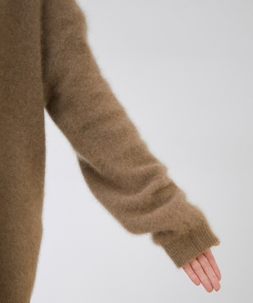 ROPE'(ロペ)の「【シリーズ】ラクーンカシミアクルーネックニット(ニット/セーター・レディース・ブラウン/ベージュ・38)」の4枚目の写真