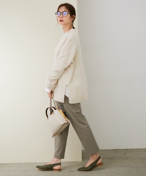 ROPE'(ロペ)の「【シリーズ】ラクーンカシミアクルーネックニット(ニット/セーター・レディース・ブラウン/ベージュ・38)」の9枚目の写真