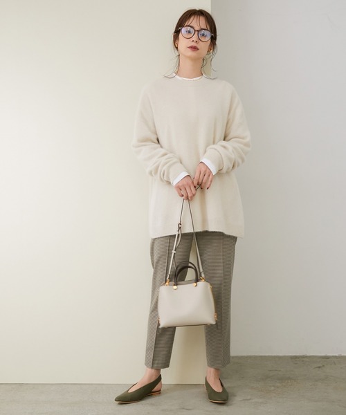 ROPE'(ロペ)の「【シリーズ】ラクーンカシミアクルーネックニット(ニット/セーター・レディース・ブラウン/ベージュ・38)」の18枚目の写真