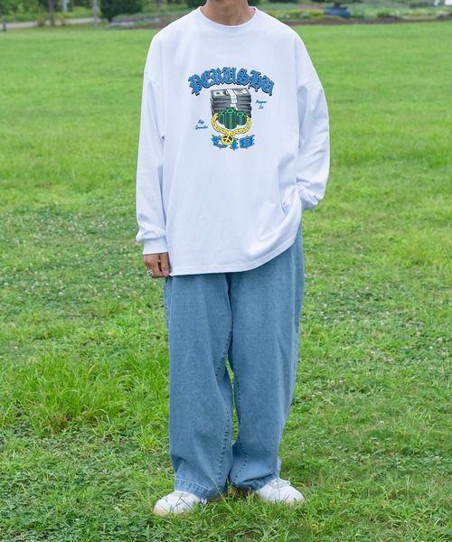 Perushu（ペルーシュ）の「アソートプリントヘビーウェイトロンT（Tシャツ/カットソー・メンズ・ホワイト/ブラック/ホワイト系その他/ブラック系その他・MEDIUM/LARGE）」の21枚目の写真