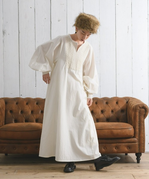 エンブロイダリーワンピース（ワンピース）｜manana suerte