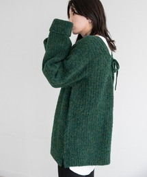 LOWRYS FARM | ２ＷＡＹメランジレースアップＬＳ　236934(ニット/セーター)