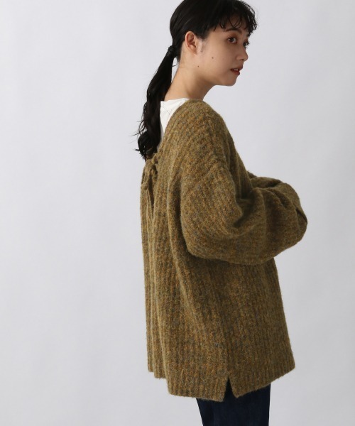 LOWRYS FARM（ローリーズファーム）の「２ＷＡＹメランジレースアップＬＳ　236934（ニット/セーター・レディース・チャコールグレー/ブラウン/グリーン/アイボリー・FREE）」の21枚目の写真