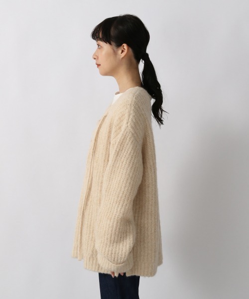 LOWRYS FARM（ローリーズファーム）の「２ＷＡＹメランジレースアップＬＳ　236934（ニット/セーター・レディース・チャコールグレー/ブラウン/グリーン/アイボリー・FREE）」の15枚目の写真