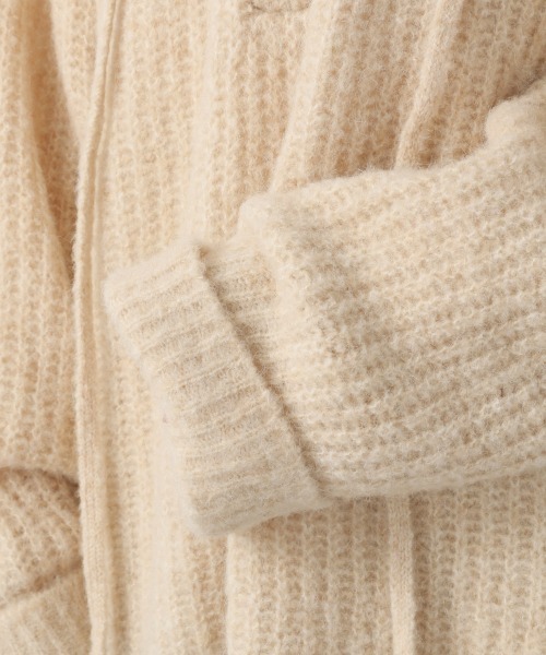 LOWRYS FARM（ローリーズファーム）の「２ＷＡＹメランジレースアップＬＳ　236934（ニット/セーター・レディース・チャコールグレー/ブラウン/グリーン/アイボリー・FREE）」の13枚目の写真