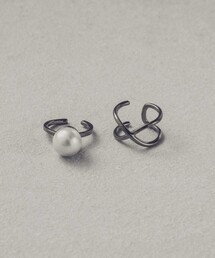 【ZOZOTOWN Limited】Cross/Pearl Set Earcuff