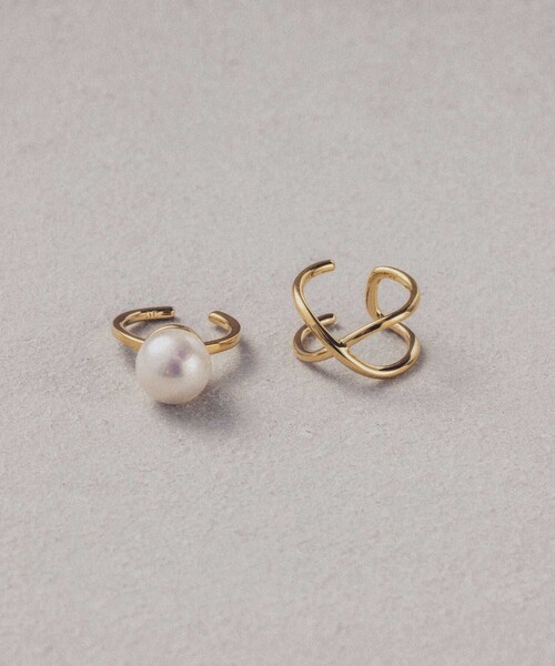 and cloud(アンドクラウド)の「【ZOZOTOWN Limited】Cross/Pearl Set Earcuff(イヤーカフ・レディース・ブラック/シルバー/イエローゴールド・FREE)」の15枚目の写真