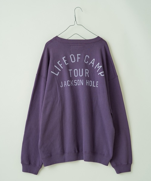 WHIMSIC（ウィムジック）の「【WHIMSIC】U.S コットンロゴスウェットクルー（Tシャツ/カットソー・レディース・チャコールグレー/パープル/ピンク/グリーン・FREE）」の15枚目の写真