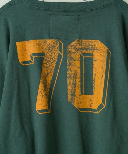 WHIMSIC（ウィムジック）の「【WHIMSIC】U.S コットンロゴスウェットクルー（Tシャツ/カットソー・レディース・チャコールグレー/パープル/ピンク/グリーン・FREE）」の13枚目の写真