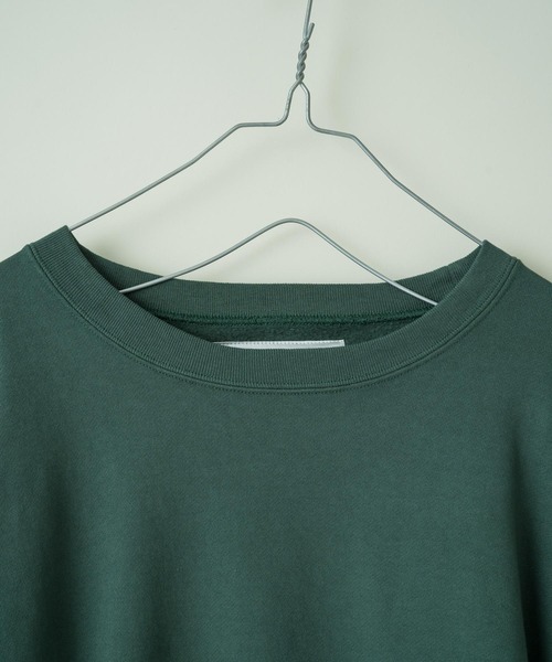 WHIMSIC（ウィムジック）の「【WHIMSIC】U.S コットンロゴスウェットクルー（Tシャツ/カットソー・レディース・チャコールグレー/パープル/ピンク/グリーン・FREE）」の6枚目の写真