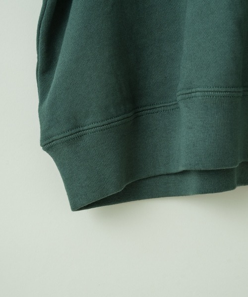 WHIMSIC（ウィムジック）の「【WHIMSIC】U.S コットンロゴスウェットクルー（Tシャツ/カットソー・レディース・チャコールグレー/パープル/ピンク/グリーン・FREE）」の9枚目の写真