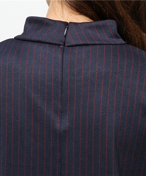 CIAOPANIC(チャオパニック)の「【Ciaopanic】ストライプハイネックPO(Tシャツ/カットソー・レディース・オフホワイト/ベージュ/レッド・FREE)」の8枚目の写真