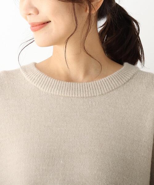 SHOO・LA・RUE(シューラルー)の「◆ざっくりもちもちバックスリットニット(ニット/セーター・レディース・ベージュ/アイボリー/ベビーピンク/ライトブルー/ブラック/レモンイエロー・00)」の11枚目の写真