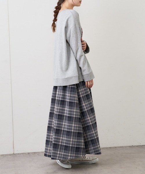 PUAL CE CIN（ピュアルセシン）の「【Du noir・WEB限定】チェックフレアスカート（スカート・レディース・ブラック系その他/グレー系その他/ベージュ系その他・FREE）」の10枚目の写真