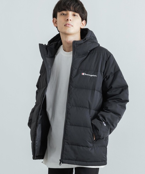 Champion（チャンピオン）の「Champion チャンピオン ダウンフェザージャケット BASIC Down Jacket C3-Q621（ダウンジャケット/コート・メンズ・ブラウン/ブラック・XL/L/M）」の2枚目の写真