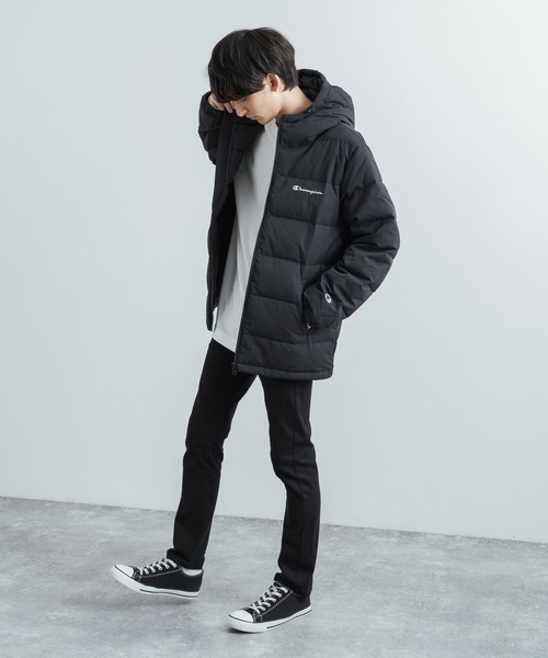 Champion（チャンピオン）の「Champion チャンピオン ダウンフェザージャケット BASIC Down Jacket C3-Q621（ダウンジャケット/コート・メンズ・ブラウン/ブラック・XL/L/M）」の4枚目の写真